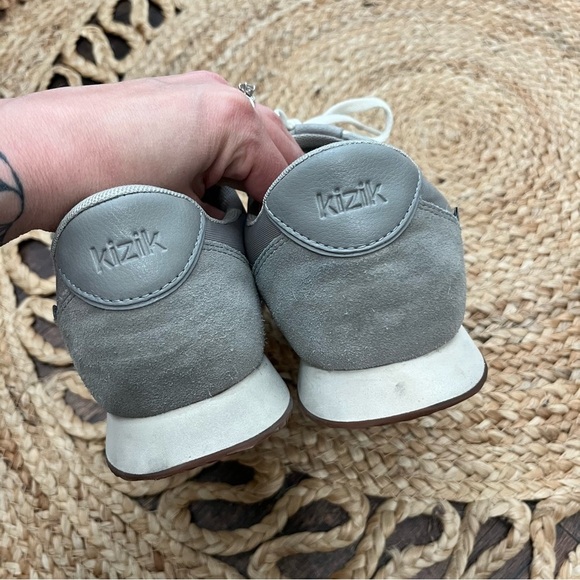 Kizik Milan Sneakers Men’s Size 7 Women’s 8.5 Gray Suede Shoes Sneakers Comfort - Picture 4 of 6